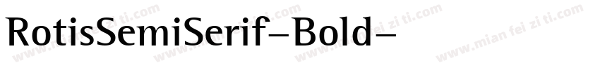 RotisSemiSerif-Bold字体转换