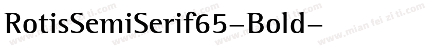 RotisSemiSerif65-Bold字体转换
