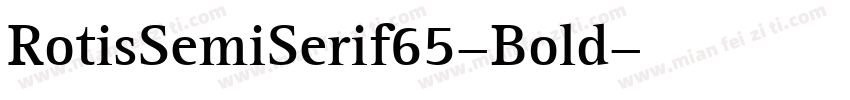 RotisSemiSerif65-Bold字体转换