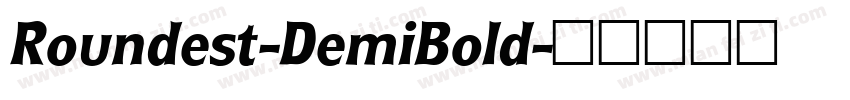 Roundest-DemiBold字体转换