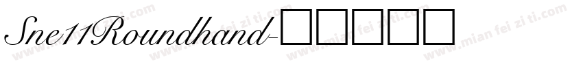 Sne11Roundhand字体转换