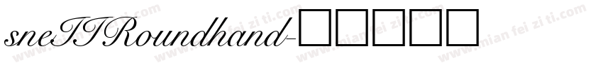 sneIIRoundhand字体转换