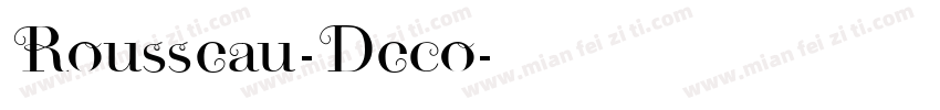 Rousseau-Deco字体转换