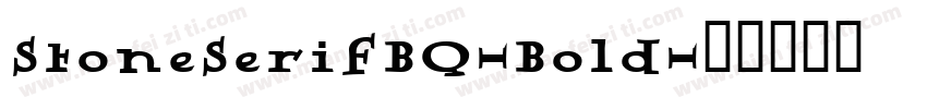 StoneSerifBQ-Bold字体转换
