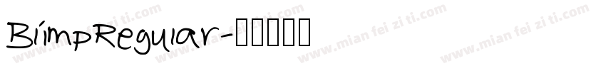 BlimpRegular字体转换