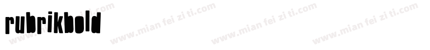 rubrikbold字体转换