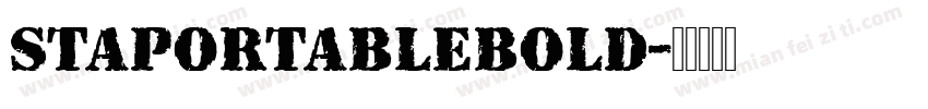 STAPortableBold字体转换