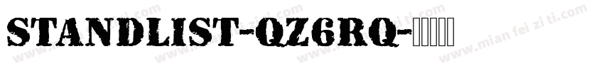 Standlist-qZ6rq字体转换