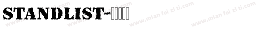 Standlist字体转换