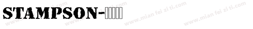 stampson字体转换