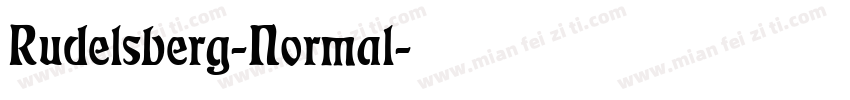Rudelsberg-Normal字体转换