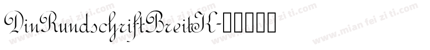 DinRundschriftBreitK字体转换