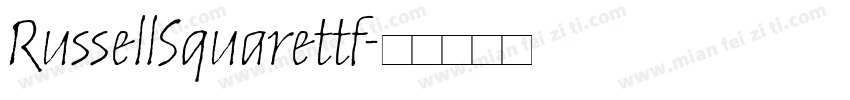 RussellSquarettf字体转换