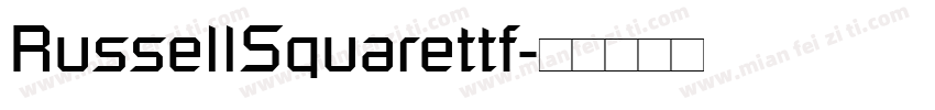 RussellSquarettf字体转换