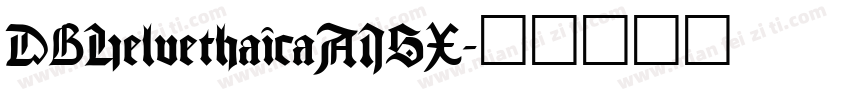 DBHelvethaicaAISX字体转换