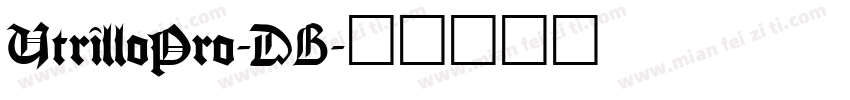 UtrilloPro-DB字体转换