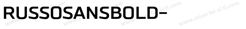 RussoSansBold字体转换
