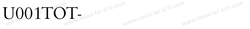 U001TOT字体转换