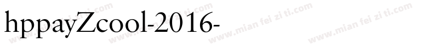 hppayZcool-2016字体转换
