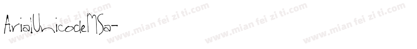 ArialUnicodeMSa字体转换