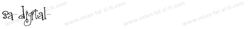 sa-digital字体转换