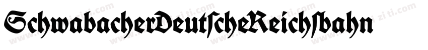 SchwabacherDeutscheReichsbahn字体转换
