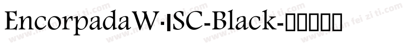 EncorpadaW01SC-Black字体转换