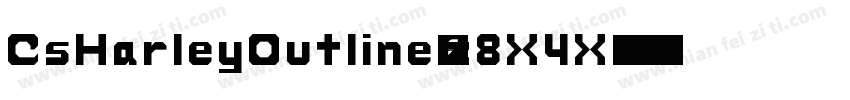 CsHarleyOutline-z8X4X字体转换