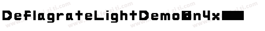 DeflagrateLightDemo-on4x字体转换