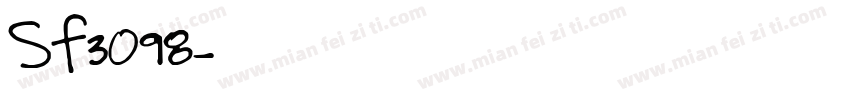 Sf3098字体转换