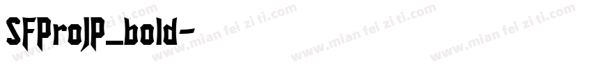 SFProJP_bold字体转换