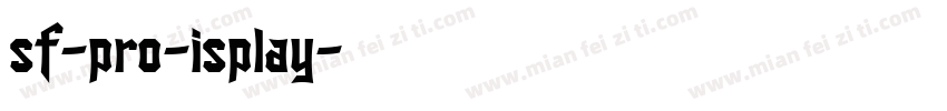 sf-pro-isplay字体转换