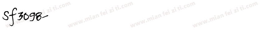 Sf3098字体转换