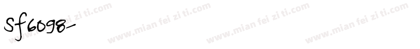 Sf6098字体转换