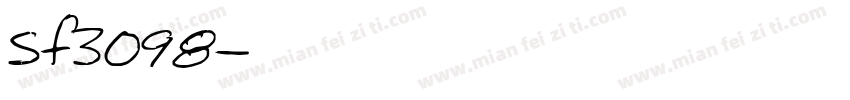 Sf3098字体转换