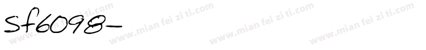 Sf6098字体转换