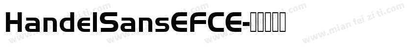 HandelSansEFCE字体转换