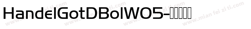 HandelGotDBolW05字体转换