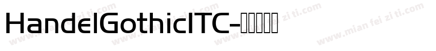 HandelGothicITC字体转换