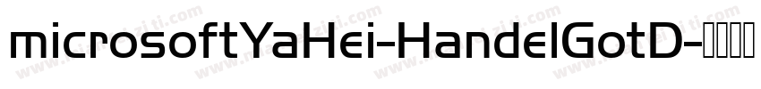microsoftYaHei-HandelGotD字体转换