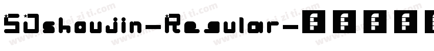 SJshoujin-Regular字体转换