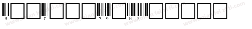 BarCode39fHR字体转换