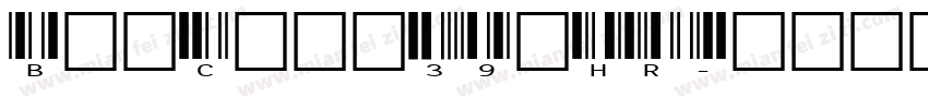 BarCode39fHR字体转换