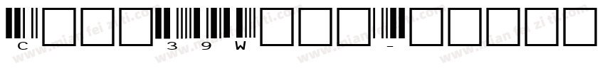 Code39Wide字体转换