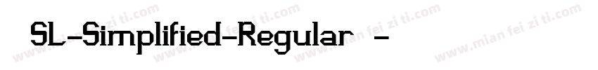 索尼兰亭SL-Simplified-Regular转换器字体转换