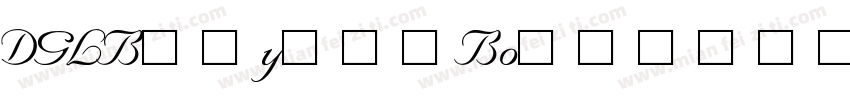 DGLBicycleBold字体转换