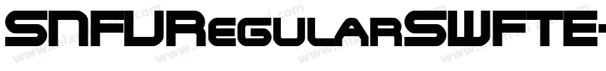 SNFURegularSWFTE字体转换