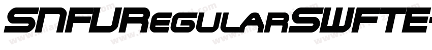 SNFURegularSWFTE字体转换