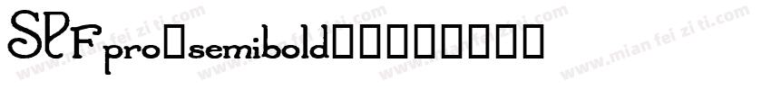 SPFpro-semibold字体字体转换