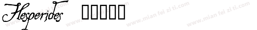 Hesperides字体转换